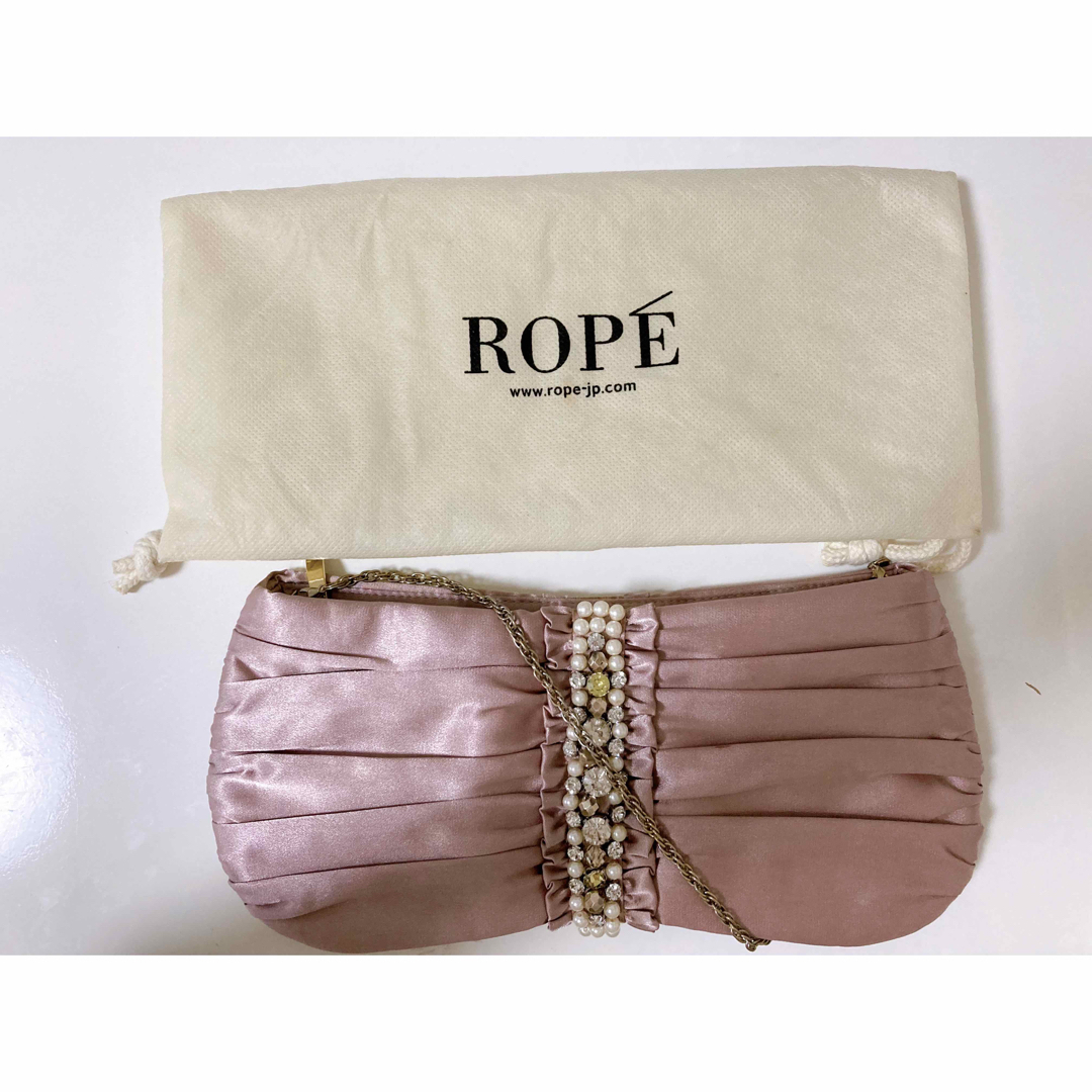 ROPE’(ロペ)のロペ　ROPE パーティーバック　ショルダー　チェーン　ピンク　ビジュー レディースのバッグ(ハンドバッグ)の商品写真
