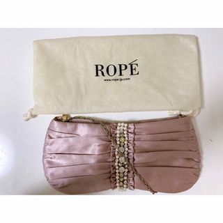 ロペ(ROPE’)のロペ　ROPE パーティーバック　ショルダー　チェーン　ピンク　ビジュー(ハンドバッグ)