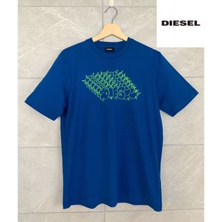 ディーゼル(DIESEL)の新品タグつき DIESEL ディーゼル ブルーTシャツ S(Tシャツ/カットソー(半袖/袖なし))