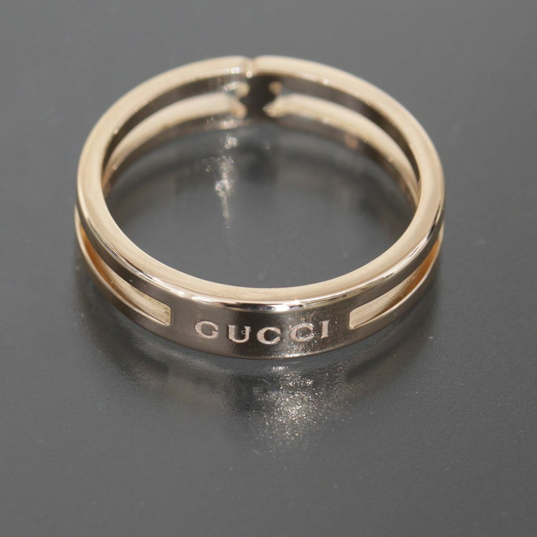 Gucci(グッチ)のグッチ GUCCI インフィニティ ノット ワイド リング 8.5号 K18PG レディースのアクセサリー(リング(指輪))の商品写真