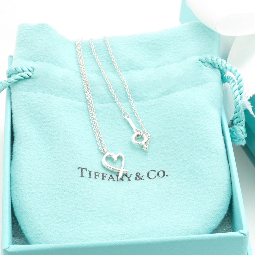 極美品】TIFFANY&Co. ラビング ハート ネックレス AG925 www