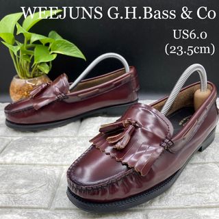 ジーエイチバス(G.H.BASS)の★美品 G.H.Bass ジーエイチバス タッセルローファー キルト 23.5(ローファー/革靴)