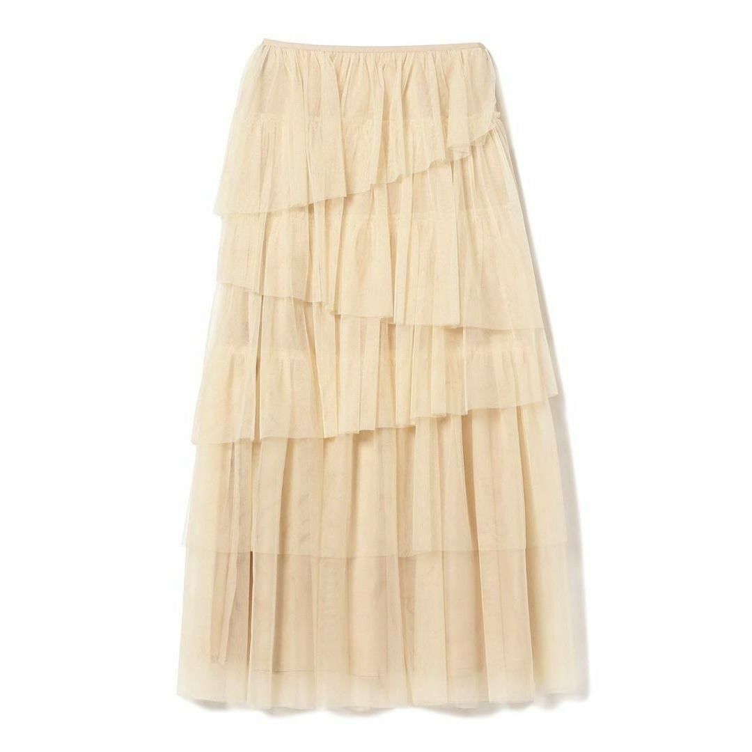 Ray BEAMS(レイビームス)の⓪ 大人気 完売色 新品 Ray BEAMS チュール ティアード スカート レディースのスカート(ロングスカート)の商品写真