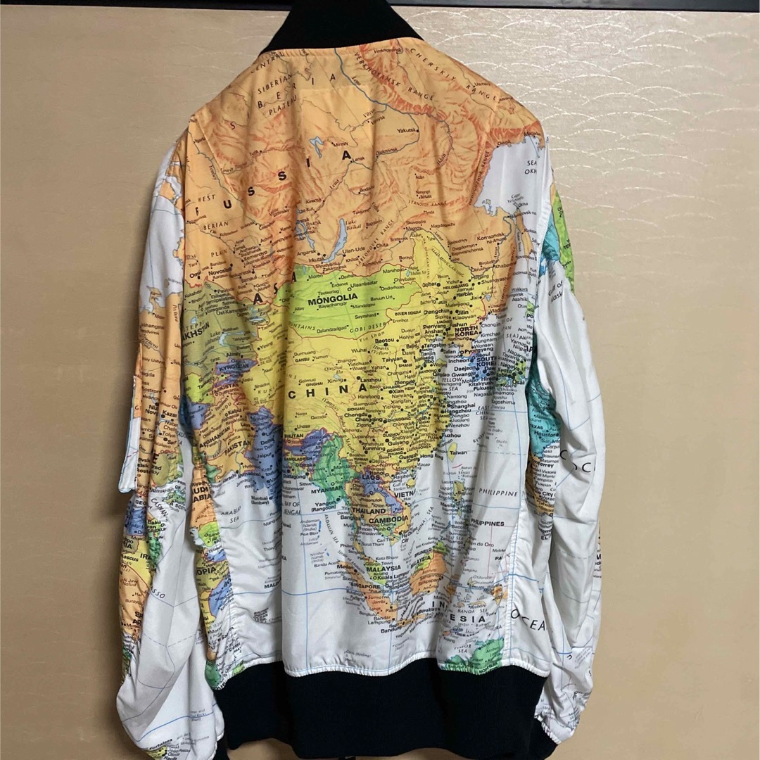 sacai(サカイ)のSacai world map bomber jacket サイズ3 メンズのジャケット/アウター(ブルゾン)の商品写真