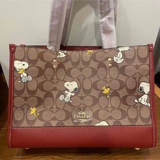 コーチ(COACH)のCOACH スヌーピー デンプシー 2WAY ショルダー ハンドバッグCE862(トートバッグ)