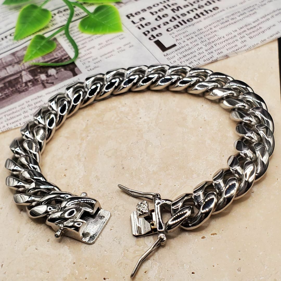 シルバー 喜平 キューバン チェーン ブレスレット 銀 人気 メンズ LX09の通販 by ☆M&m☆|ラクマ ブレスレット アクセサリー シルバーアクセサリー チェーン アンティーク