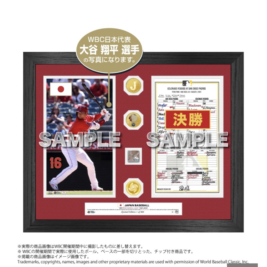 厚み約2cmコイン39cm【良番号】2023WBC 大谷翔平 MVP記念　ダブルコインフォトミント