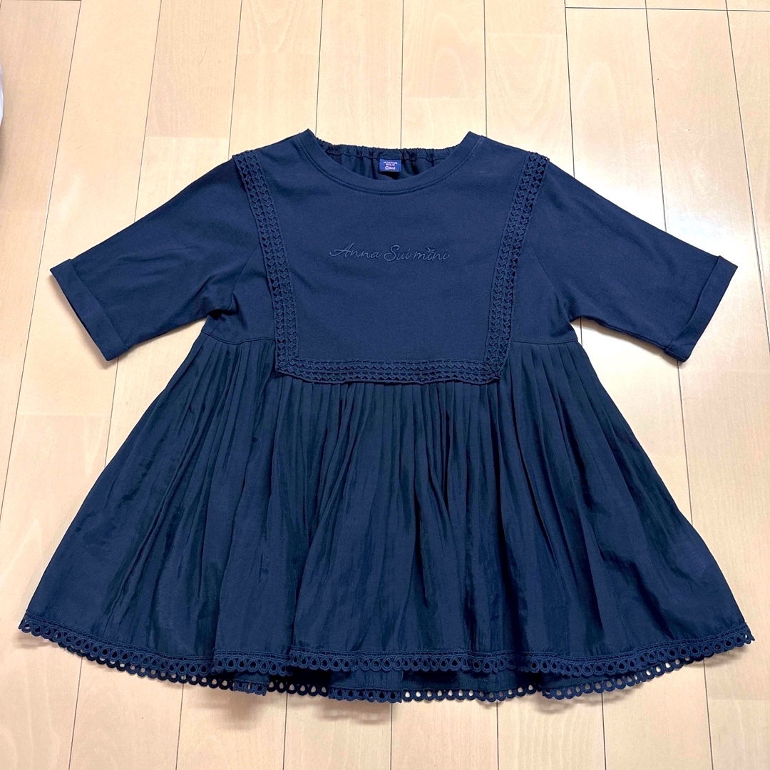 ANNA SUI mini(アナスイミニ)のANNA SUImini 150【極美品】♡裾プリーツ♡ キッズ/ベビー/マタニティのキッズ服女の子用(90cm~)(Tシャツ/カットソー)の商品写真