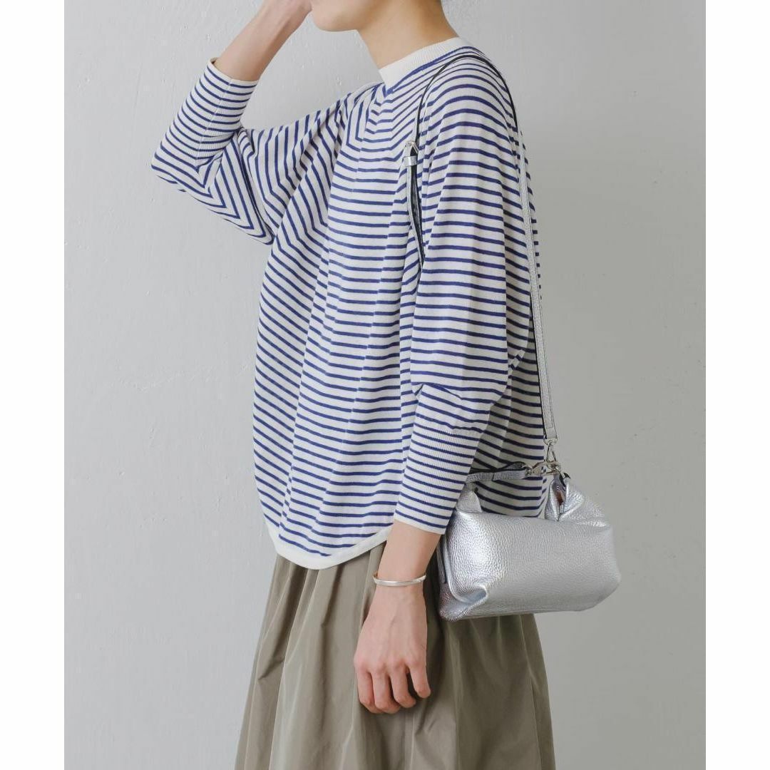 BEARDSLEY - 即完売品 新品 BEARDSLEY ボーダードルマンニット ブルー