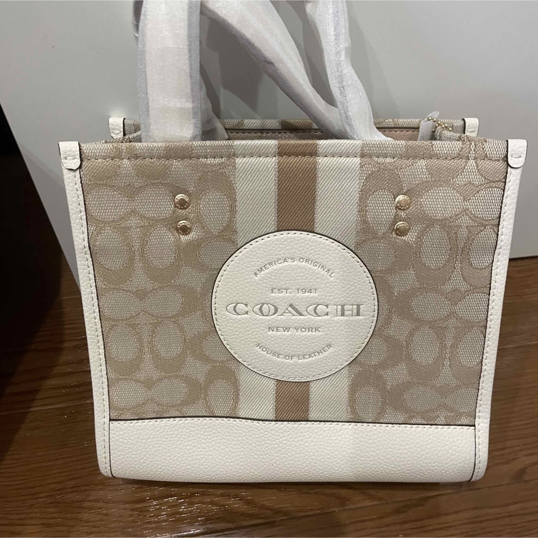 COACH コーチ ハンドバッグ ショルダーバッグ ホワイト 可愛い　カーキ