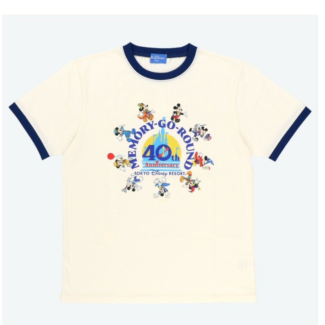 新品未着用 ディズニー40周年  Tシャツ  M  レトロ メモリーゴーラウンド