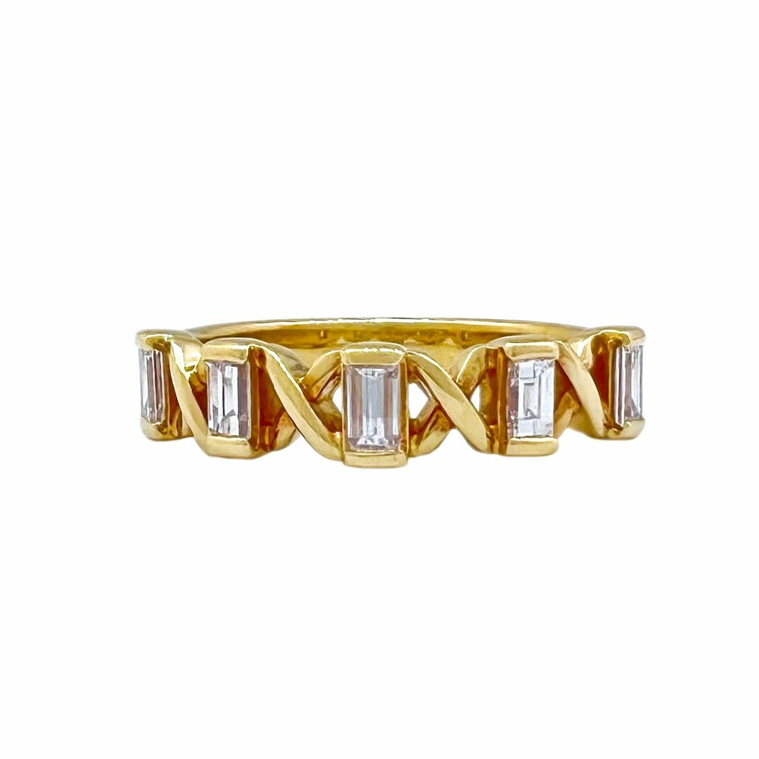 TASAKI タサキ リング バケットカット ダイヤ ヴィンテージ K18 YG