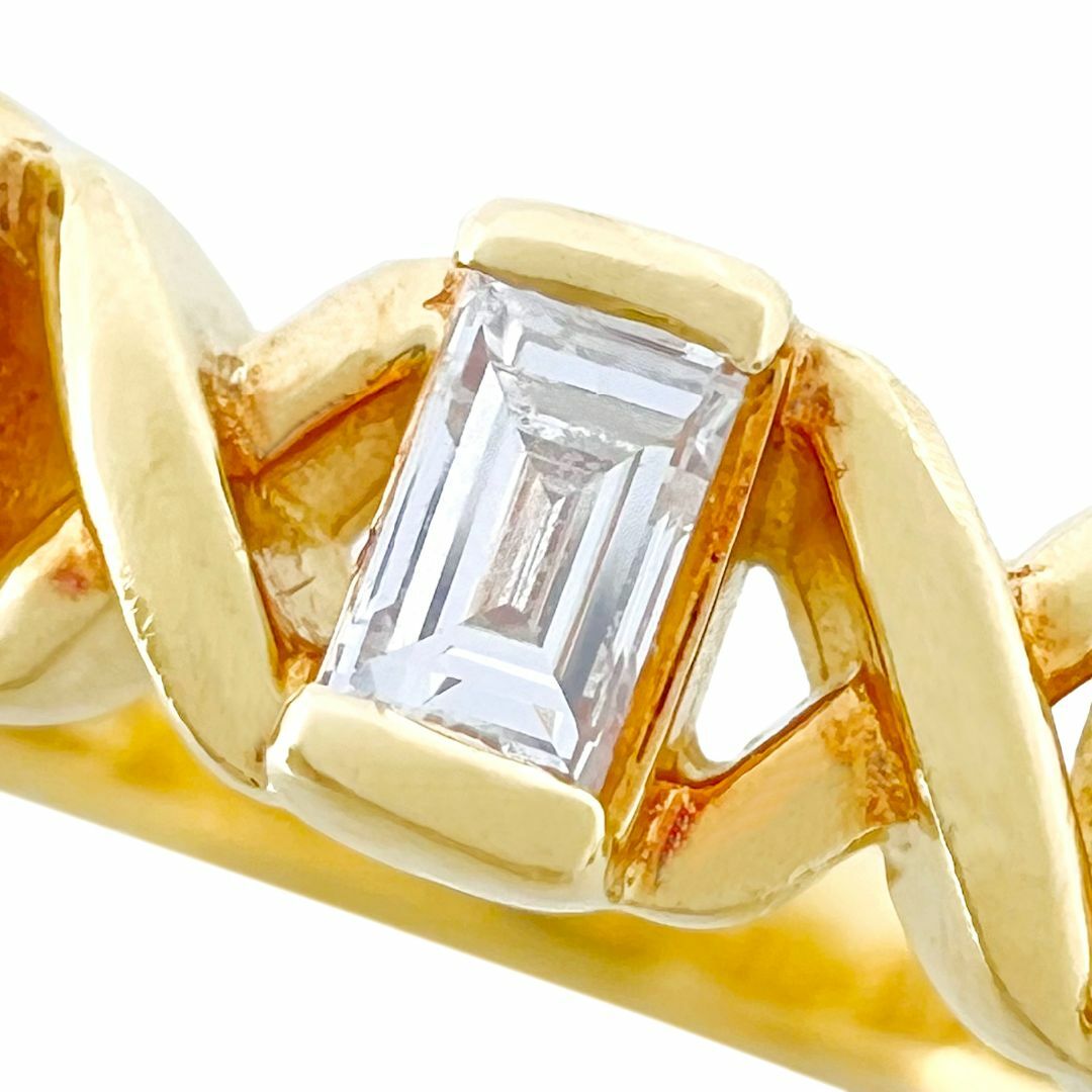 TASAKI タサキ リング バケットカット ダイヤ ヴィンテージ K18 YG
