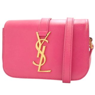 サンローランパリショルダーバッグ Monogram Universite Bag モノグラム ユニバーサイト バッグ スモール レザー ピンク桃 40802054784