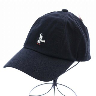 チャムス(CHUMS)のチャムス Booby Pilot Cap キャップ 帽子 刺繍 F 黒 ブラック(キャップ)