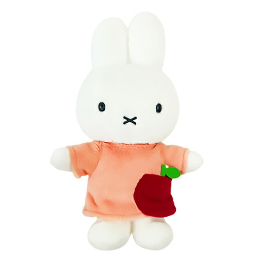 ミッフィー ブルーナ miffy&Boris ミッフィー ぬいぐるみ インテリア りんご ピンク