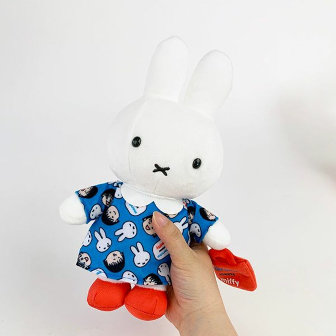 ミッフィー miffy maruko meets miffy ぬいぐるみ ぬいぐるみ ホワイト　ブルー