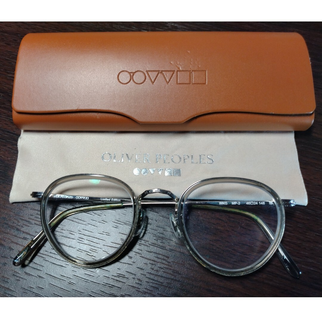 OLIVER PEOPLES 銀縁メガネ