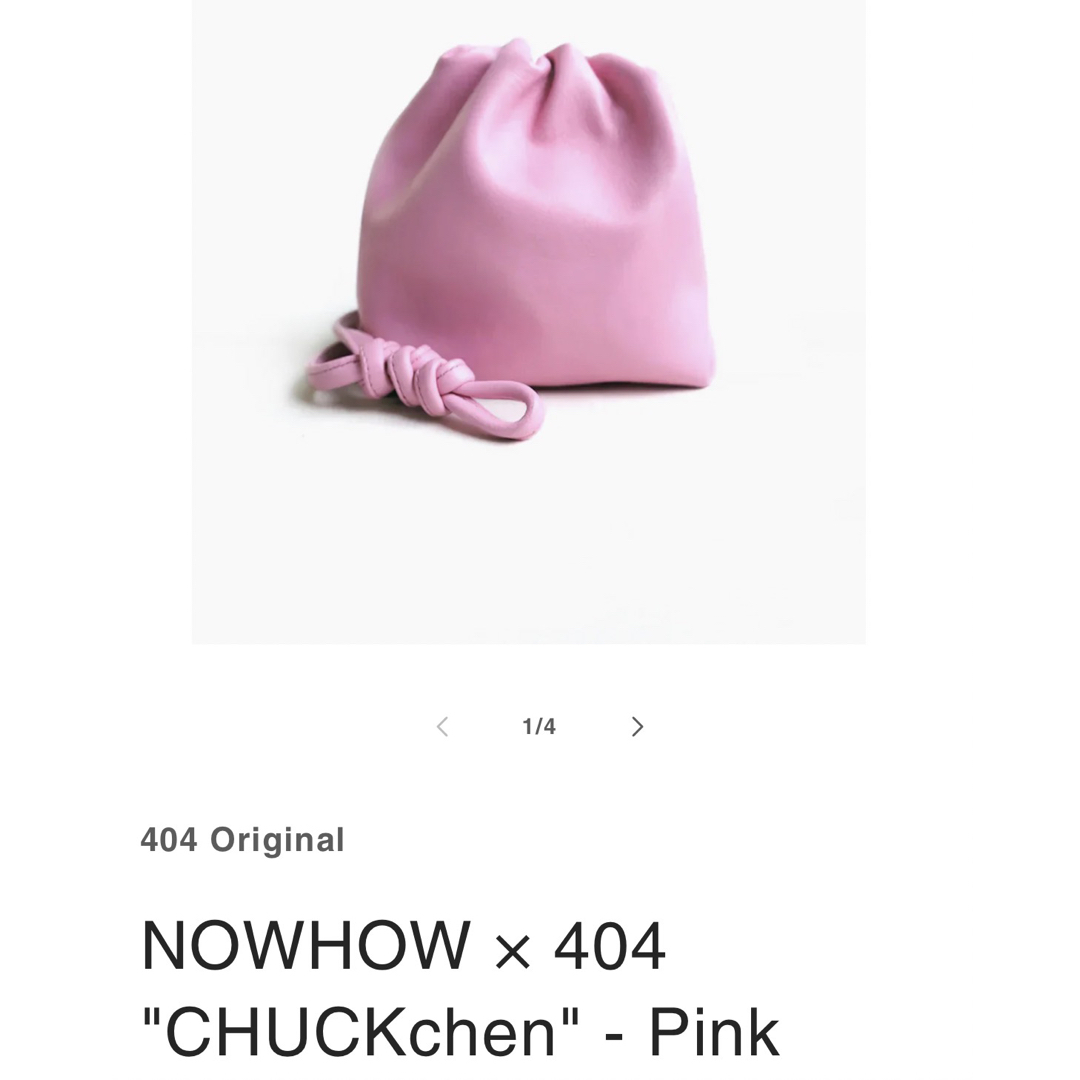 NOWHOW × 404 ミニバッグ　"CHUCKchen"