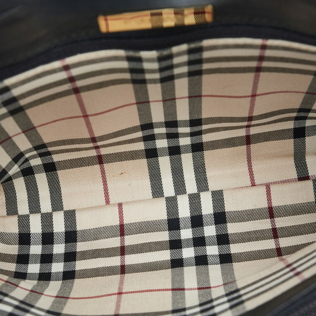 BURBERRY(バーバリー)のバーバリー ノバチェック ハンドバッグ レザー レディース BURBERRY 【214-03417】 レディースのバッグ(ハンドバッグ)の商品写真