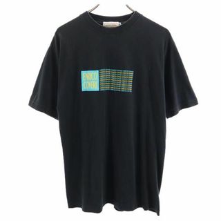 エンリココベリ(ENRICO COVERI)のエンリココベリ クルーネック 半袖 Tシャツ M 黒 Enrico Coveri メンズ 【中古】  【230615】 メール便可(Tシャツ/カットソー(半袖/袖なし))