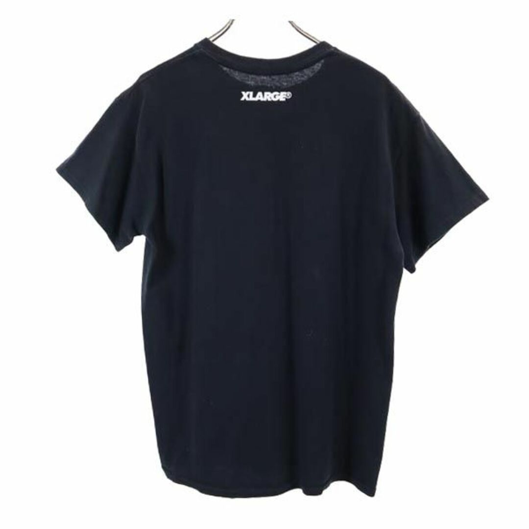 エクストララージ クルーネック プリント 半袖 Tシャツ M ブラック XLARGE メンズ   【230422】 メール便可