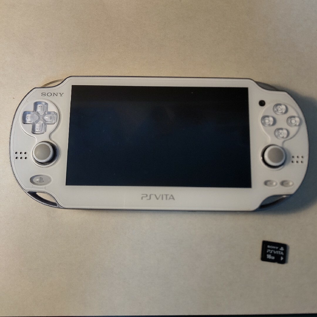 PS Vita 1000 クリスタル・ホワイト 本体 充電器 PCH-1000