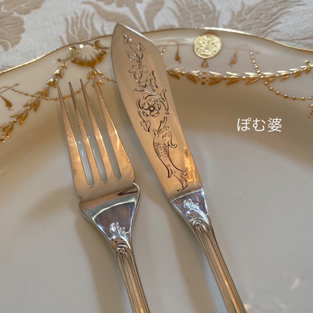 MEISSEN - 【クリストフル】マルリー フィッシュナイフ&フォーク1 MEISSEN - 【クリストフル】マルリー フィッシュナイフ&フォーク1