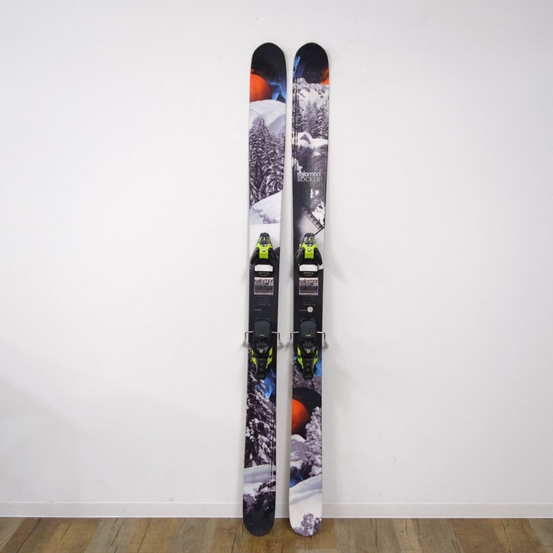 サロモン SALOMON ROCKER2 ロッカー 182cm 108mm ビンディング STH13 スキー板 カービング ファット アウトドア