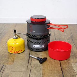 プリムス(PRIMUS)のプリムス PRIMUS シングル ガスバーナー イータスパイダーストーブ  セット Eta Spider Stove Set キャンプ 登山 アウトドア(ストーブ/コンロ)