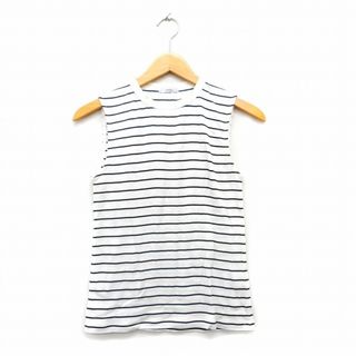 イエナ(IENA)のイエナ IENA カットソー Tシャツ ノースリーブ コットン ボーダー(カットソー(半袖/袖なし))