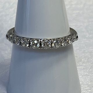 ✨プラチナハーフエタニティ0.5ctダイヤリング✨最上質ダイヤキラキラ