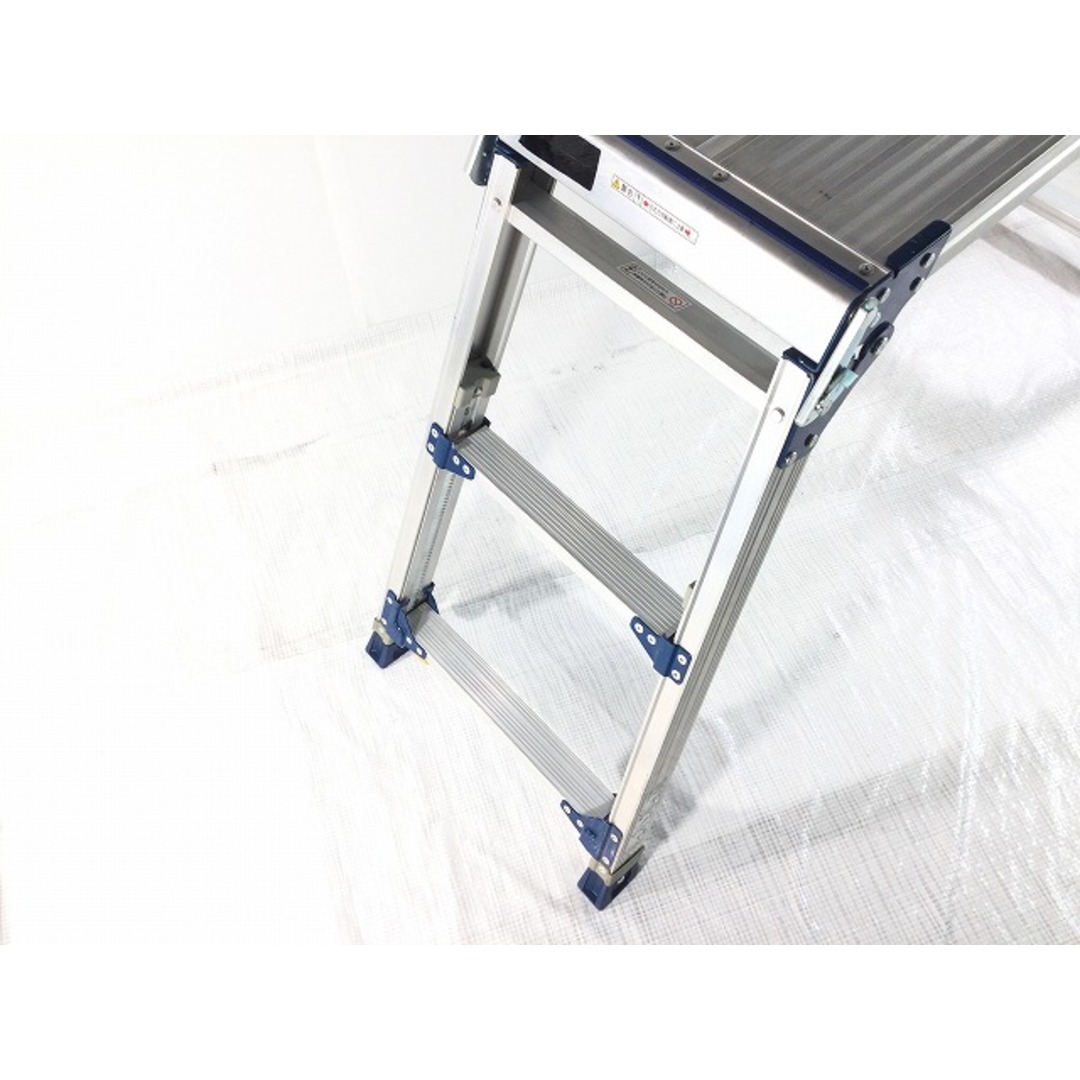 ☆中古品☆ALINCO アルインコ 足場台 最大使用質量100kg 伸縮脚付 脚立 踏み台 洗車台 71539
