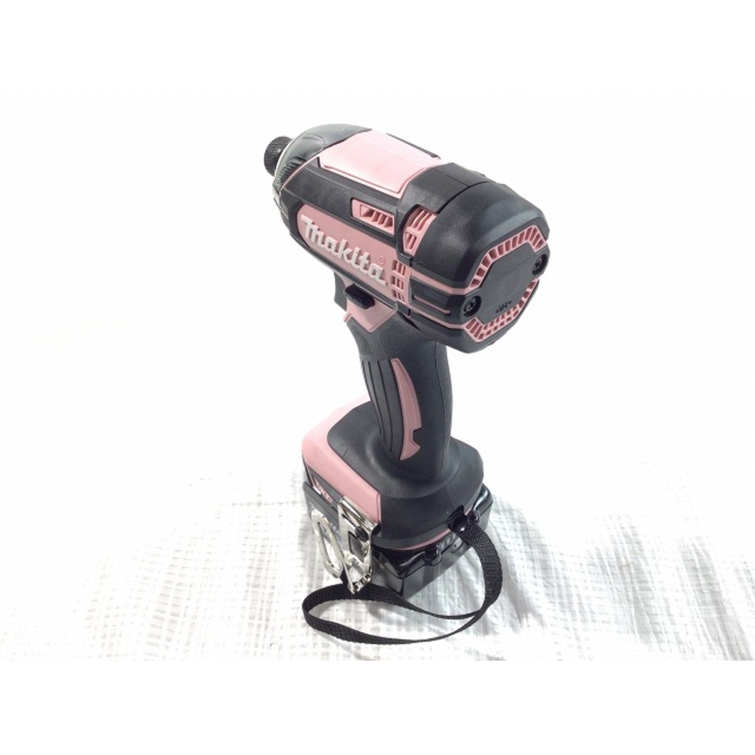 ☆未使用品☆makita マキタ 14.4V 充電式インパクトドライバ TD138DRFXP ピンク バッテリー2個(14.4V 3.0Ah)充電器  ケース付 73343