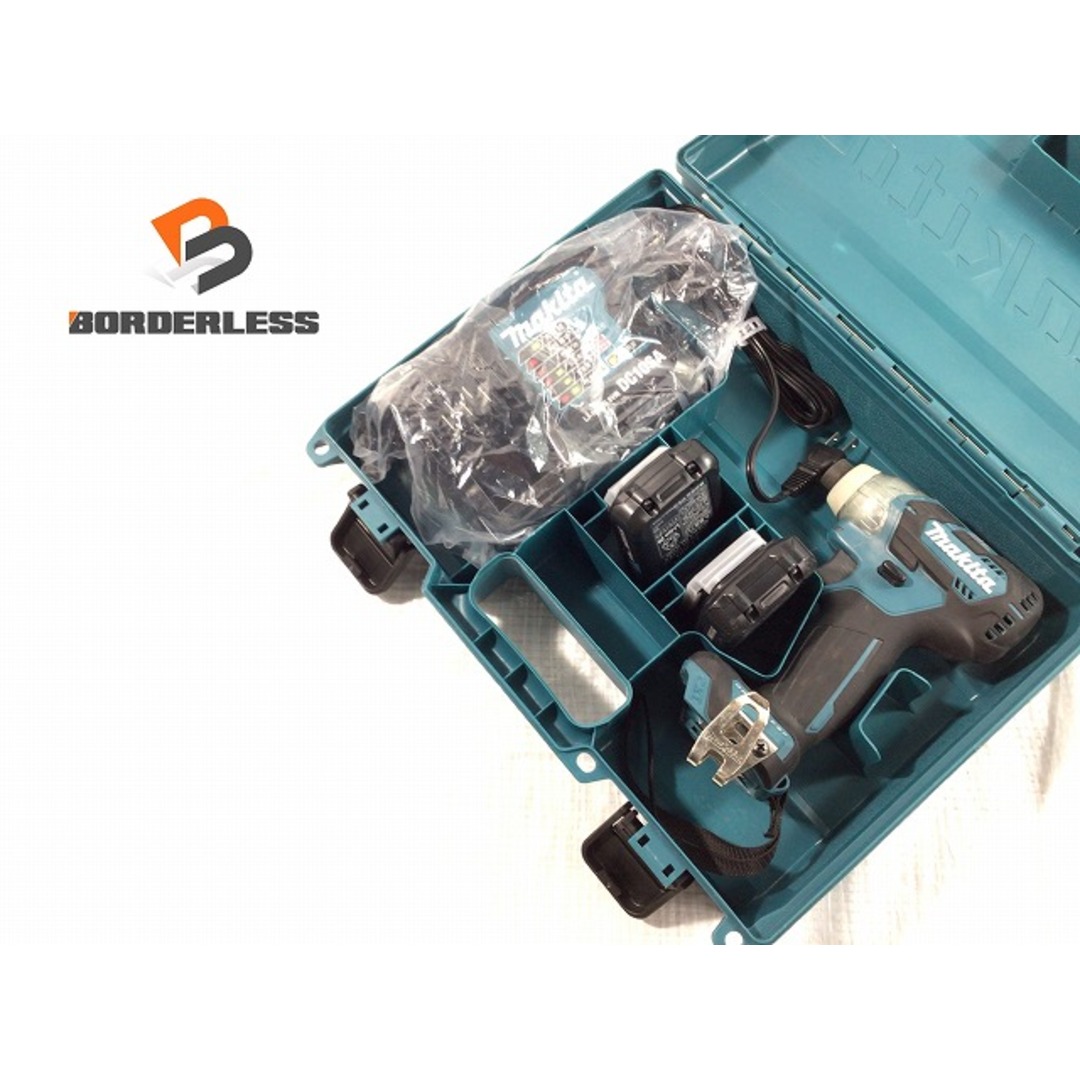 ☆比較的綺麗☆makita マキタ 10.8V 充電式インパクトドライバ TD111DSHX バッテリー2個(10.8V 1.5Ah) 充電器 ケース付き 73415バイク