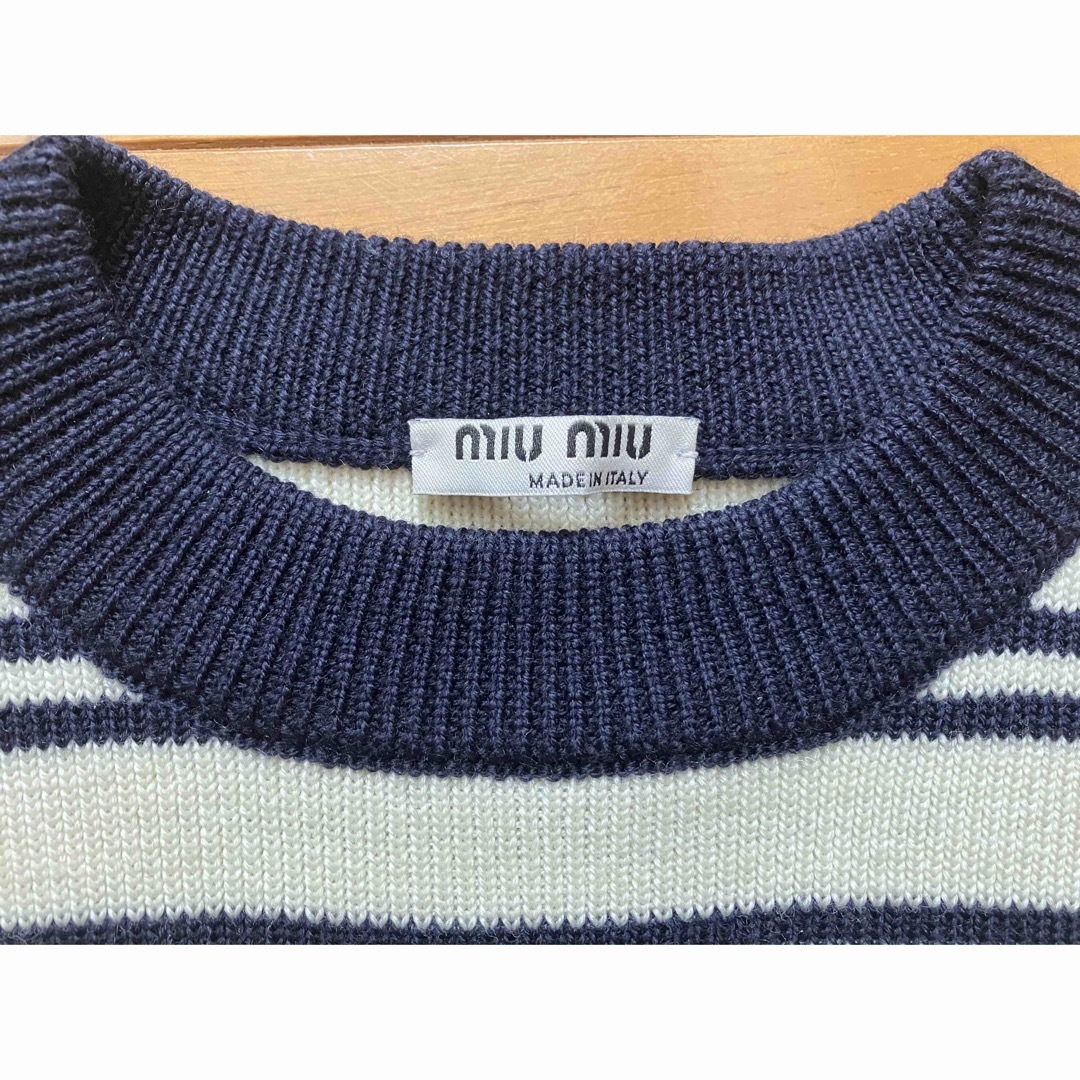 miumiuのウールプルオーバ(ロゴ入り) | angeloawards.com