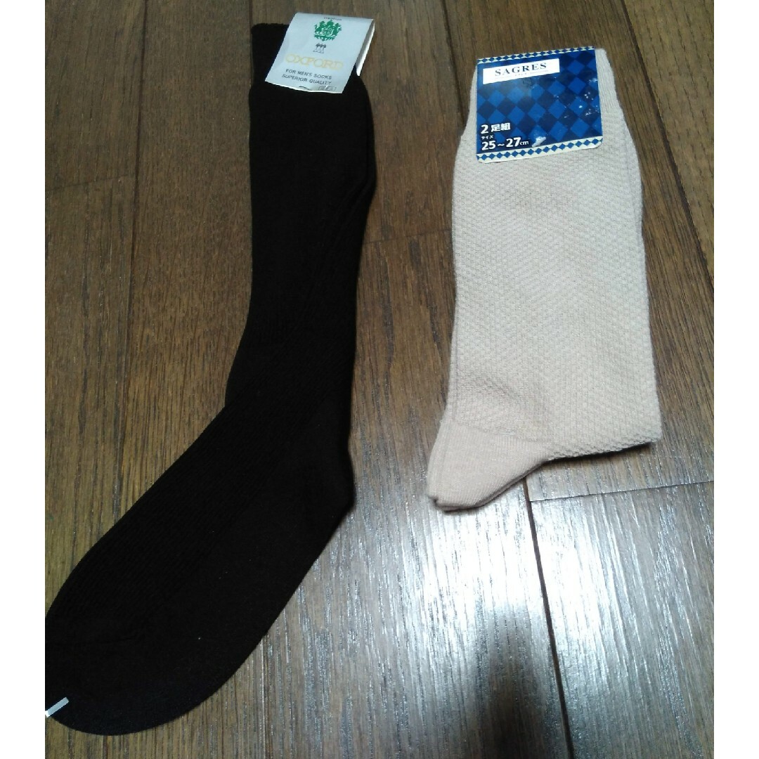 新品・蒸れにくいソックス3足セット メンズのレッグウェア(レギンス/スパッツ)の商品写真