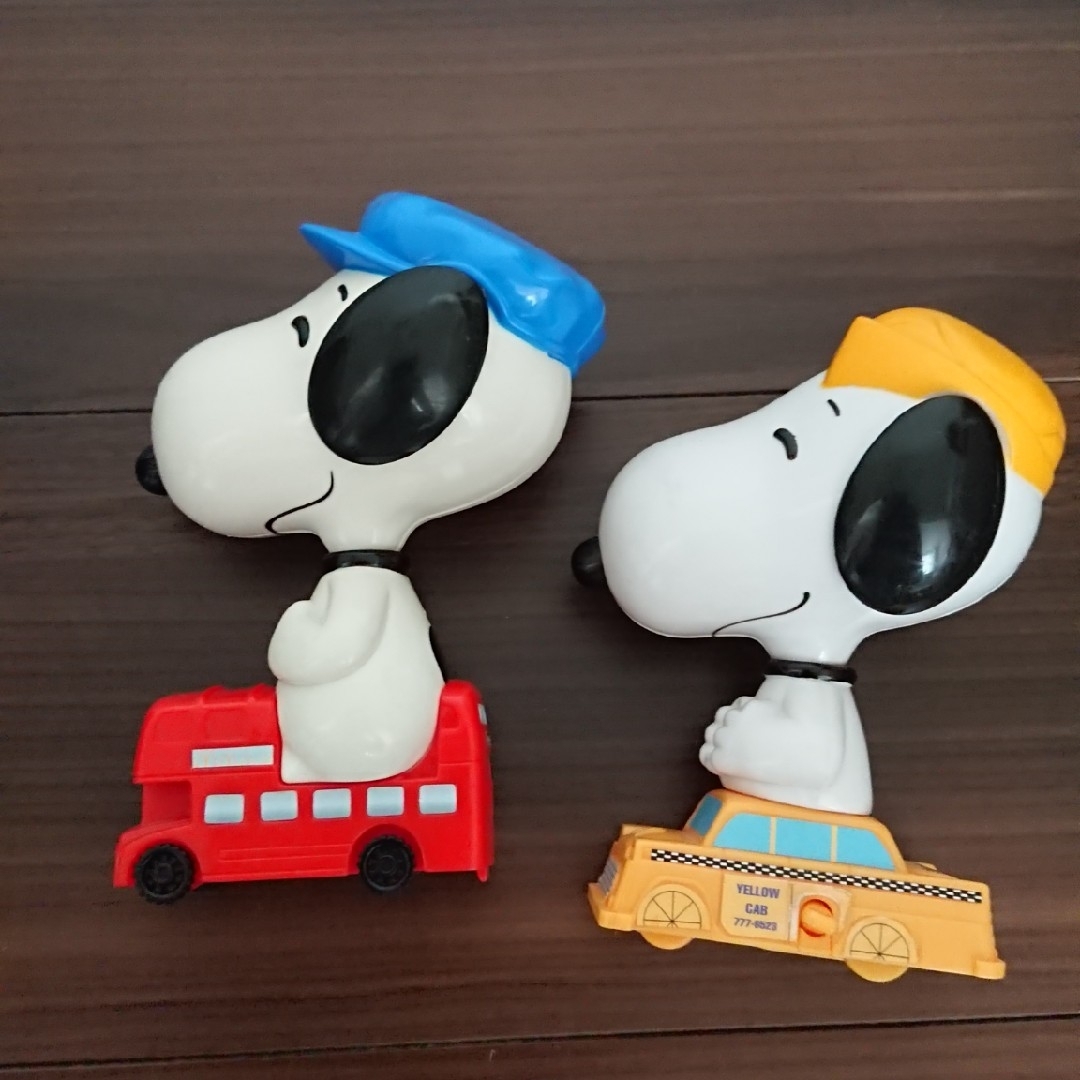 SNOOPY(スヌーピー)のスヌーピー ハッピーセット  マクドナルド バス タクシー エンタメ/ホビーのおもちゃ/ぬいぐるみ(キャラクターグッズ)の商品写真