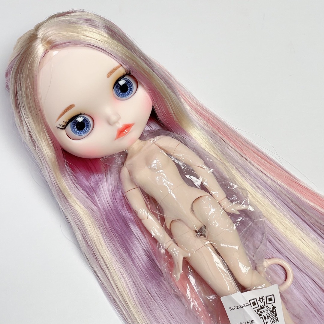 つけ耳 アイシードール パープルピンクブロンドミックス - 人形