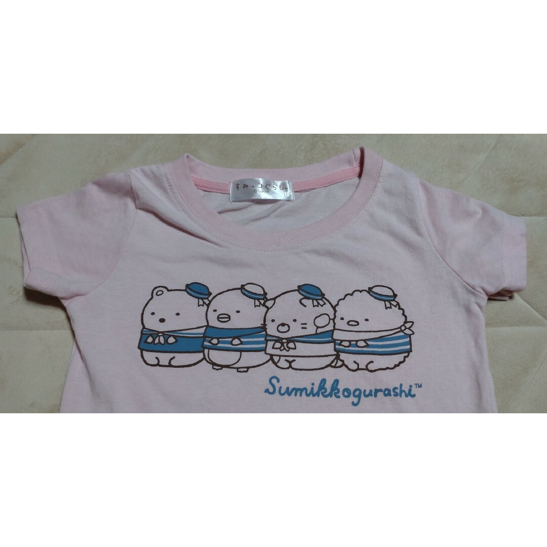 サンエックス(サンエックス)のすみっコぐらし Tシャツ 110 キッズ/ベビー/マタニティのキッズ服女の子用(90cm~)(Tシャツ/カットソー)の商品写真