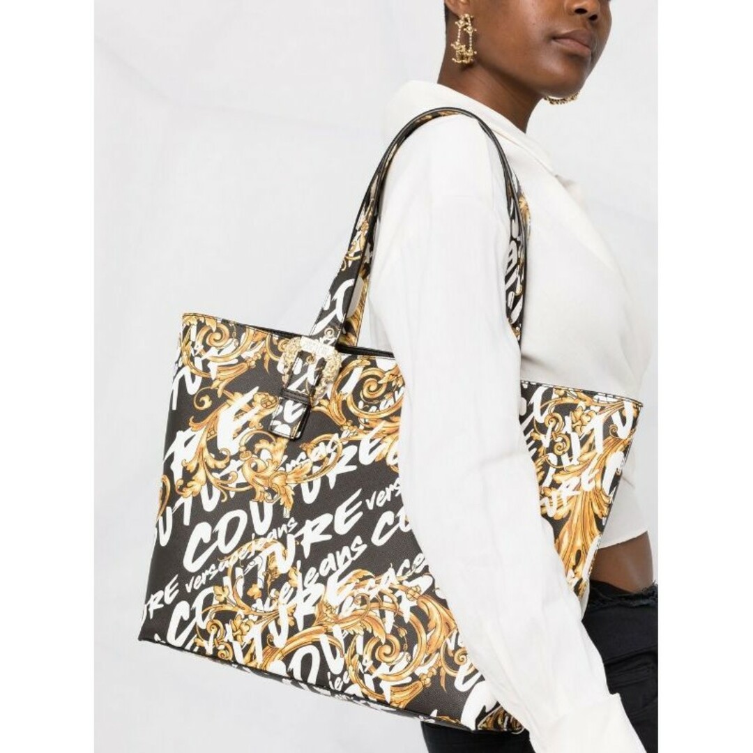 VERSACE JEANS COUTURE トートバッグ バロック ブラックの通販 by LAZY