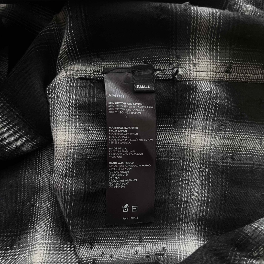 Amiri アミリ チェックシャツ ショットガン-