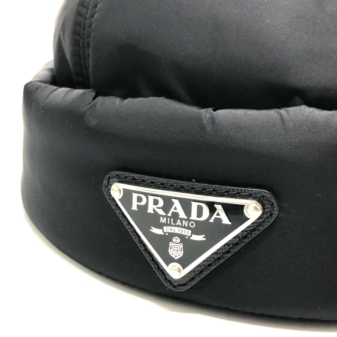 PRADA(プラダ)のプラダ PRADA RE-NYRON 2HC168 トライアングルロゴ ファッション小物 帽子 ナイロン ブラック レディースの帽子(その他)の商品写真