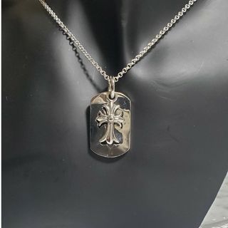 クロムハーツ(Chrome Hearts)のドックタグ　カットアウト　クロスチャーム(ネックレス)