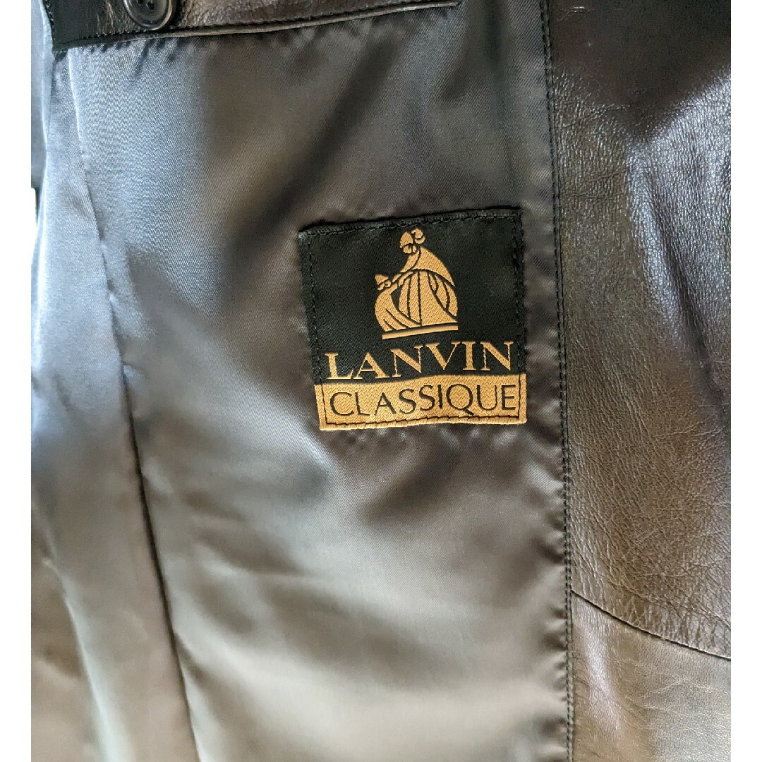 美品 レザージャケット 羊革 高級シープスキン LANVINCLASSIQUE | www
