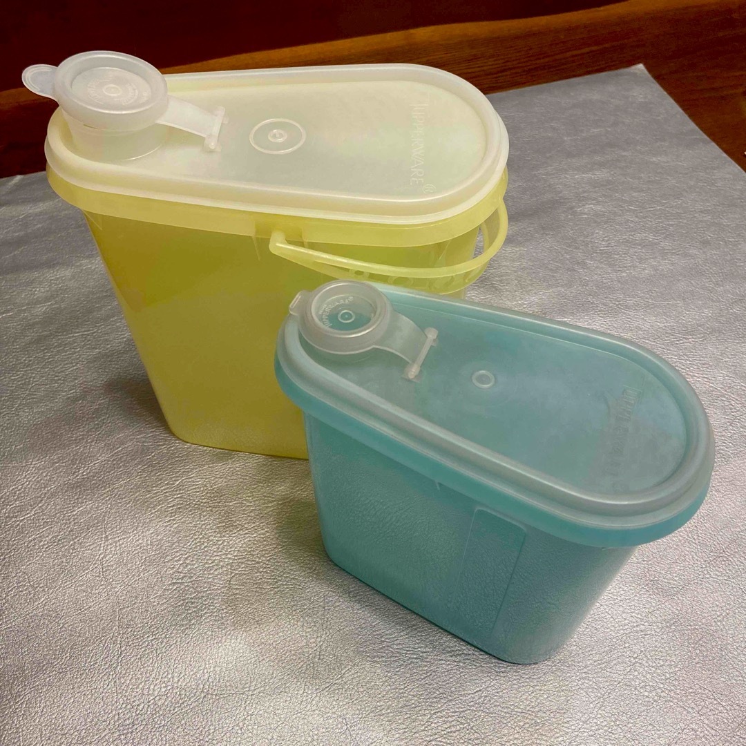 TupperwareBrands - タッパーウェア 容器 2個セット ポット型 レトロ