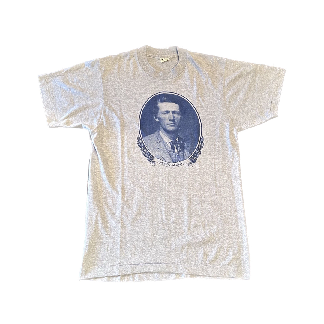 90's JOHNS MOSBYジョンモスビースクリーンTシャツUSA(S)古着 メンズのトップス(Tシャツ/カットソー(半袖/袖なし))の商品写真