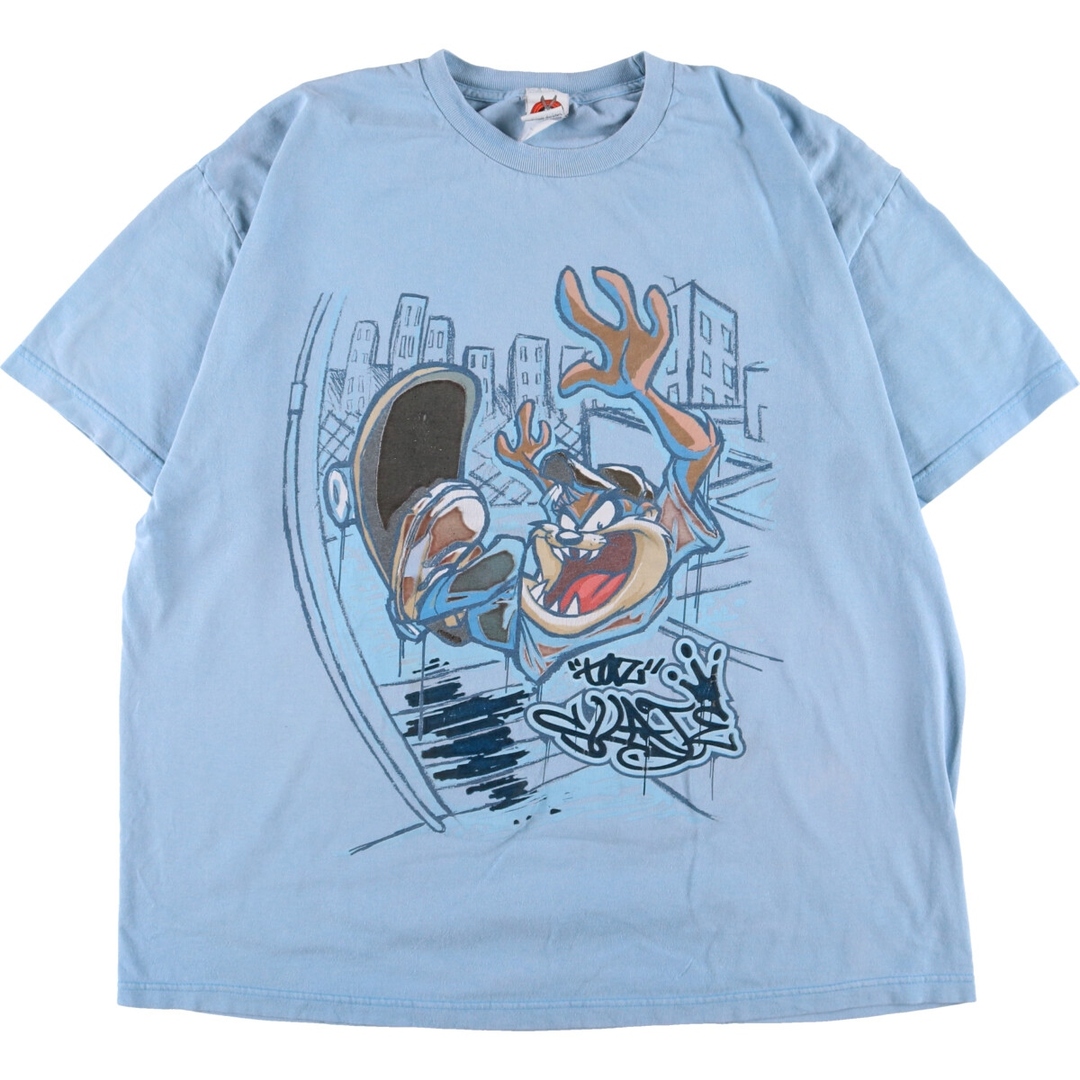 -ランクルーニーテューンズ LOONEY TUNES TASMANIAN DEVIL タズマニアンデビル キャラクタープリントTシャツ メンズXXL /eaa346089