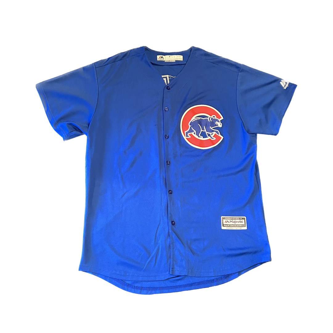 chicago cubsマジェスティック ベースボールシャツ(XL) | フリマアプリ ラクマ