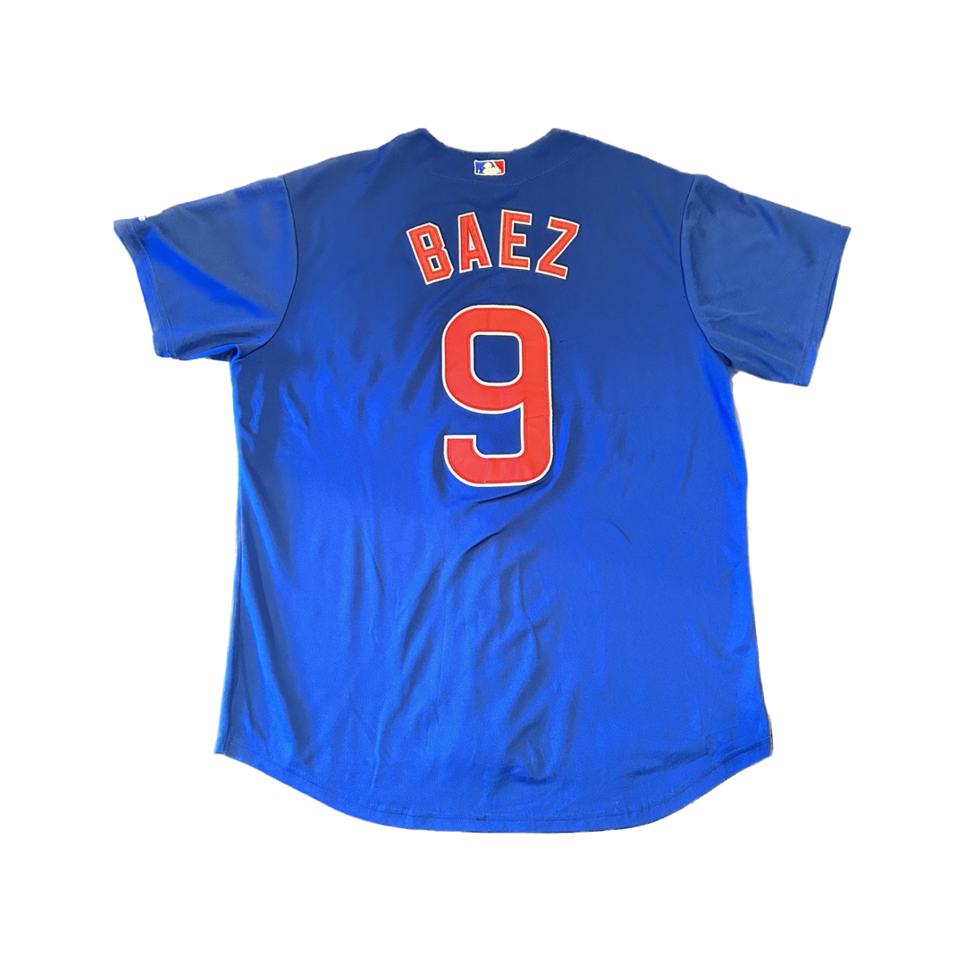 マジェスティック majestic MLB CHICAGO CUBS シカゴカブス ゲームシャツ ベースボールシャツ USA製 メンズM /eaa338057